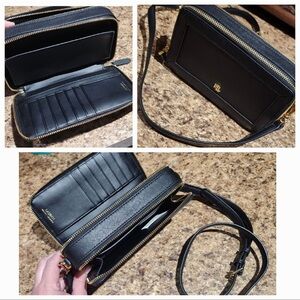 Beautiful Ralph Lauren leather wristlet